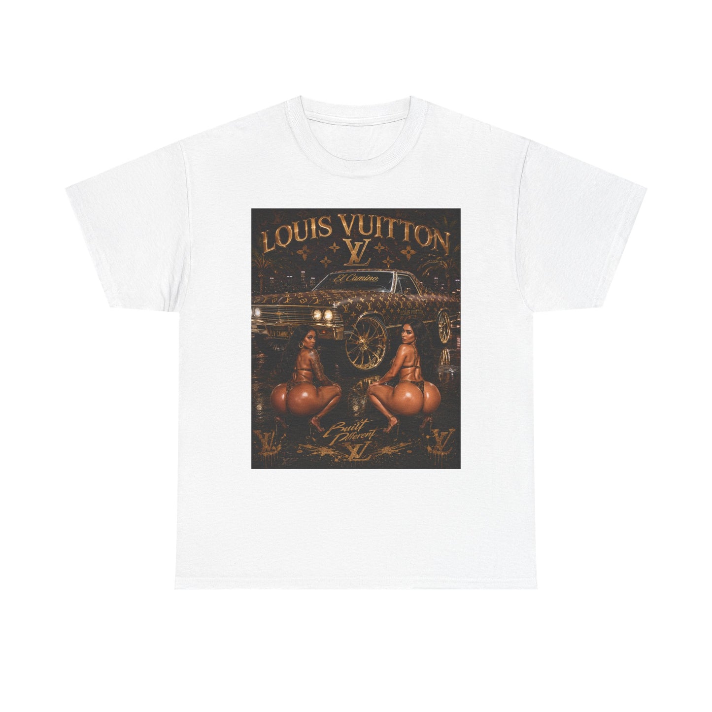 LV Low Low T-Shirt | Retro Car & Pinup Art Tee