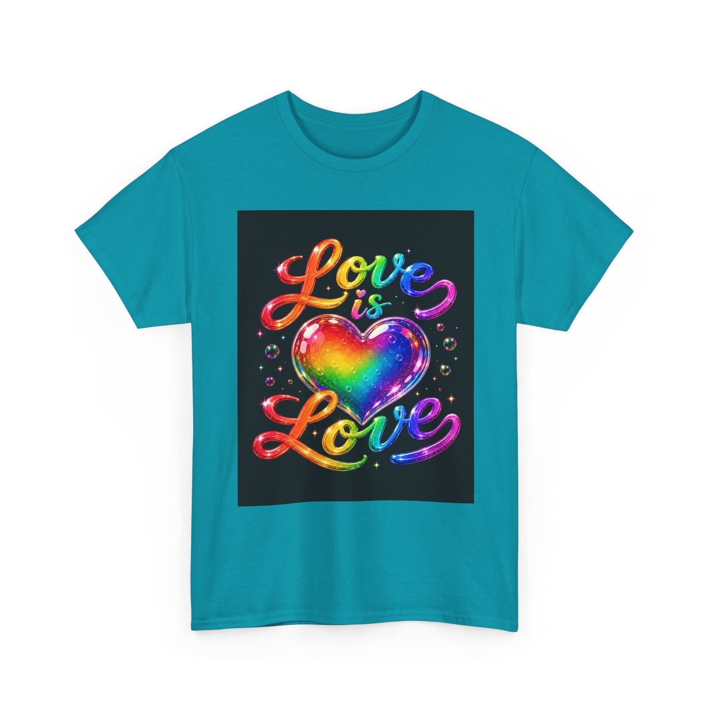Love Is Love heart rainbow tee | Pride T-Shirt