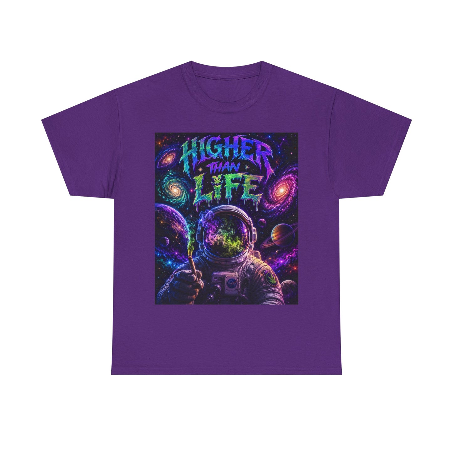Higher Than Life Astronaut Tee | Psychedelic Space Graphic T-Shirt