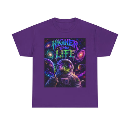 Higher Than Life Astronaut Tee | Psychedelic Space Graphic T-Shirt