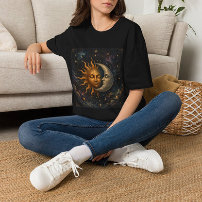 Sun and MoonT-Shirt | Celestial Astrology Starry Design