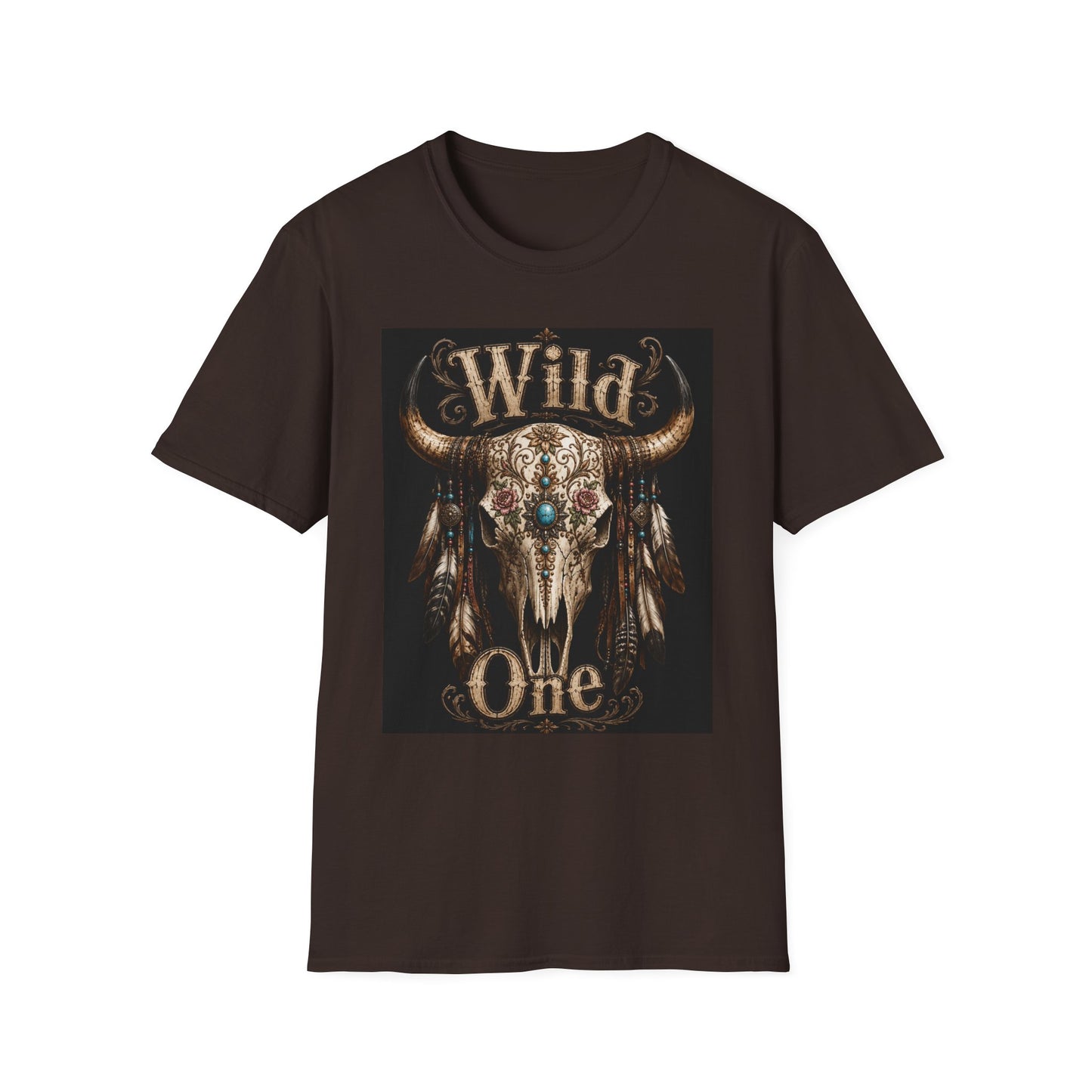 Wild One Skull Tee | Cow Skull Graphic T-Shirt, Boho Western