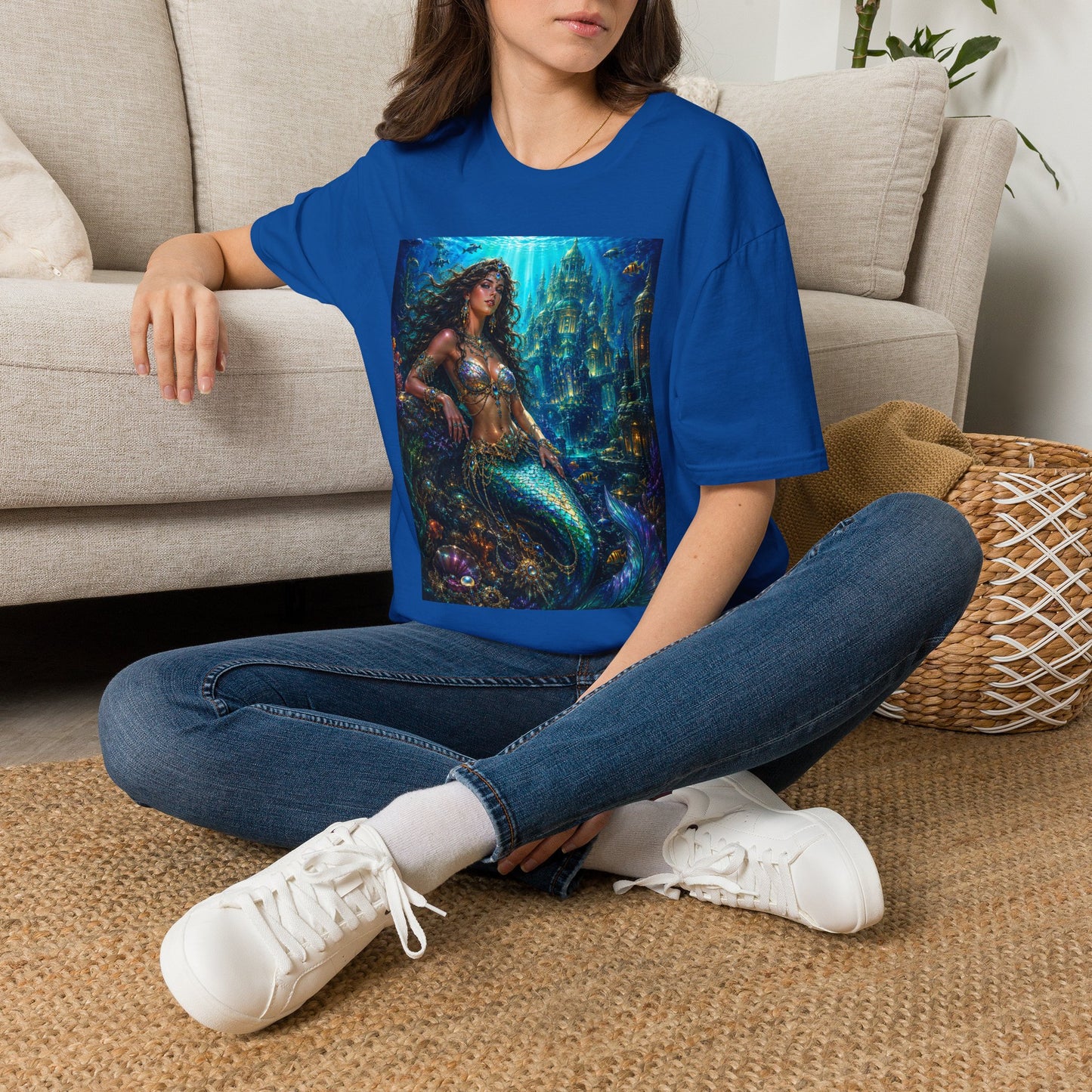 Mystical Mermaid T-Shirt | Underwater Fantasy Art