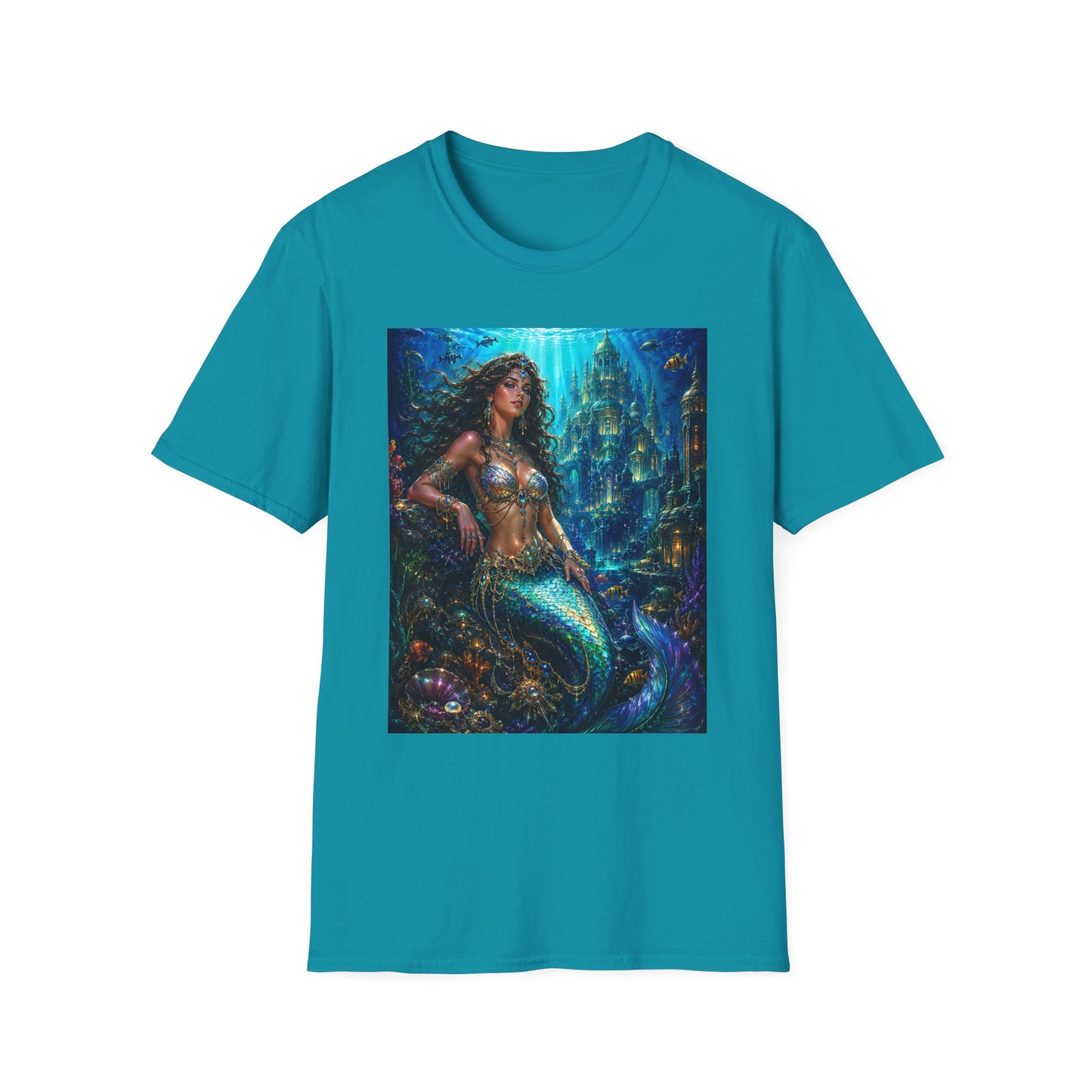 Mystical Mermaid T-Shirt | Underwater Fantasy Art