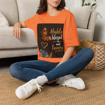 Highly Blessed and Favored T-Shirt | Inspirational Afrocentric Design