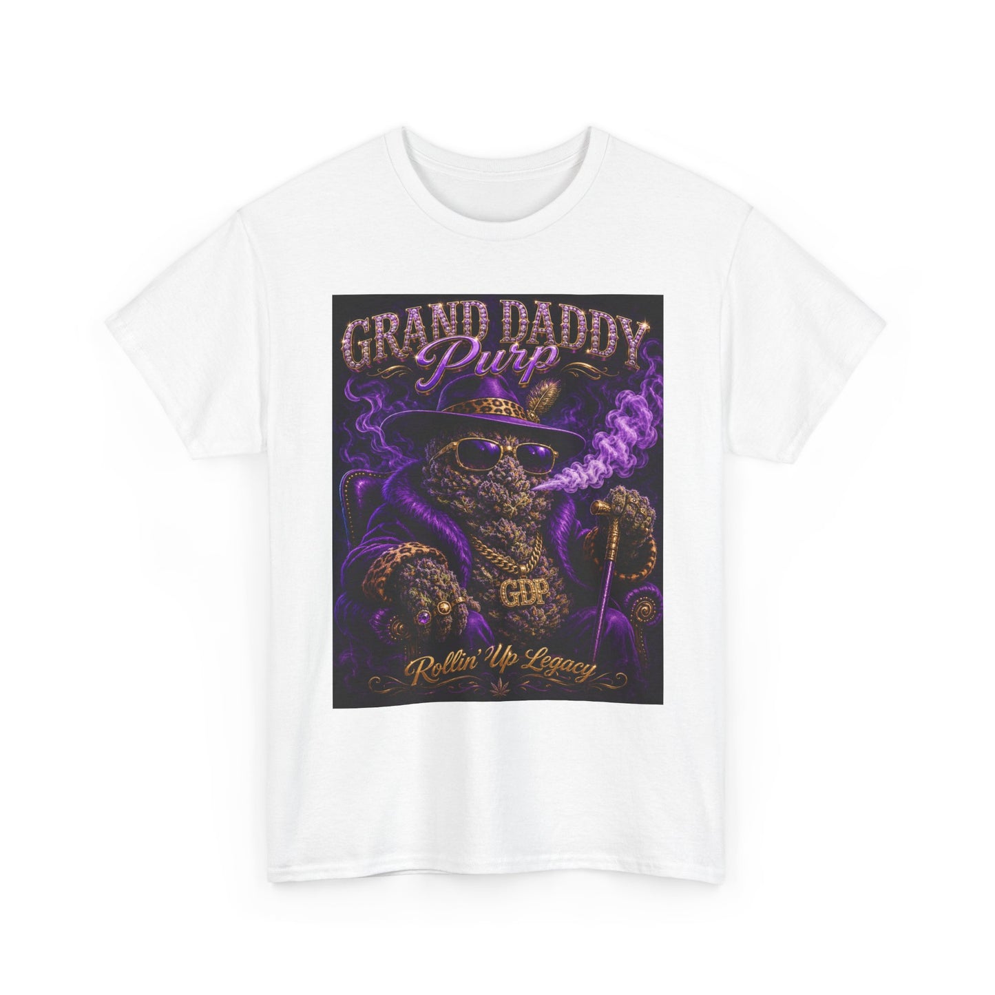 Grand Daddy Purp Graphic Tee | Purple Retro Cannabis Design