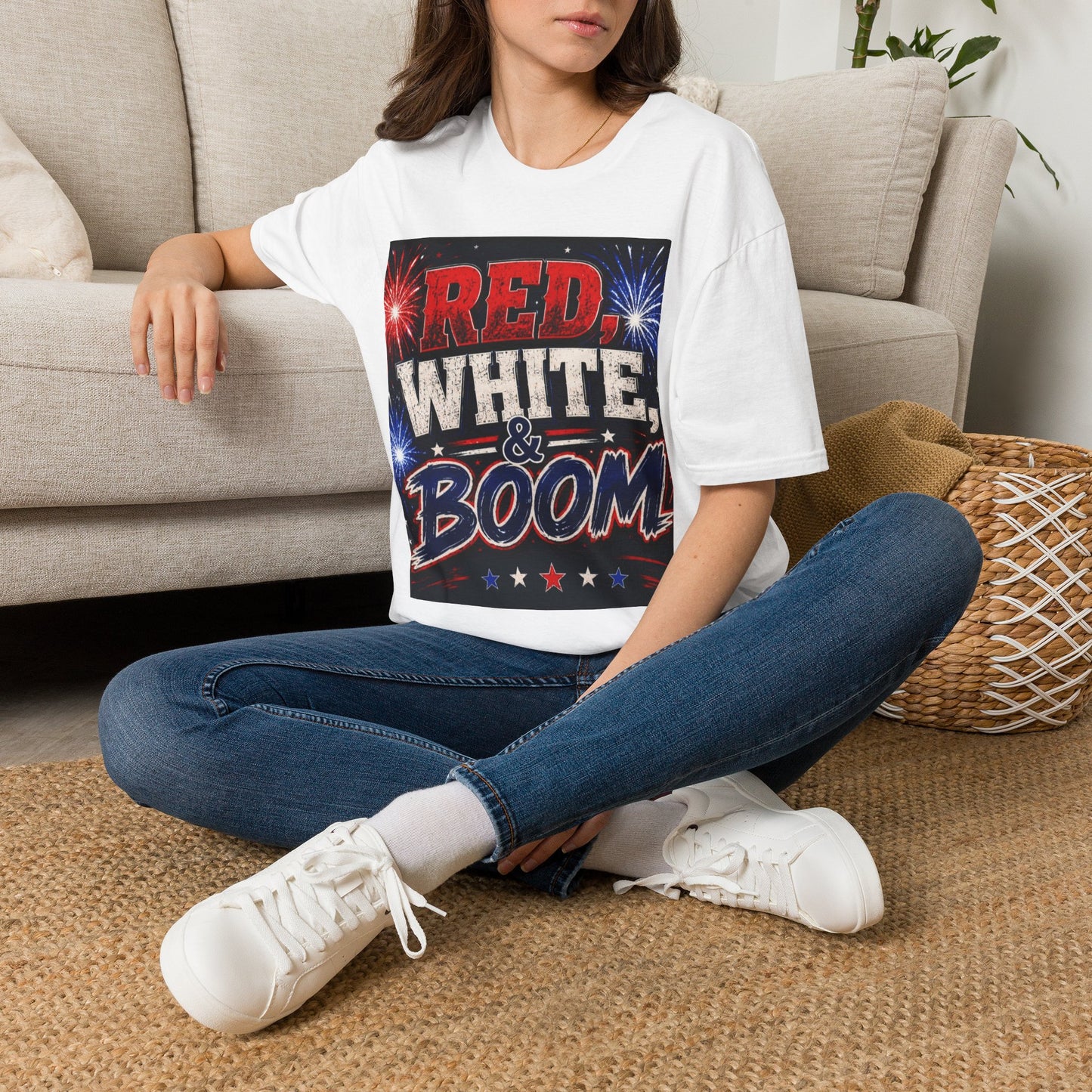 Red White & Boom T-Shirt | Patriotic Fourth of July Fireworks Shirt