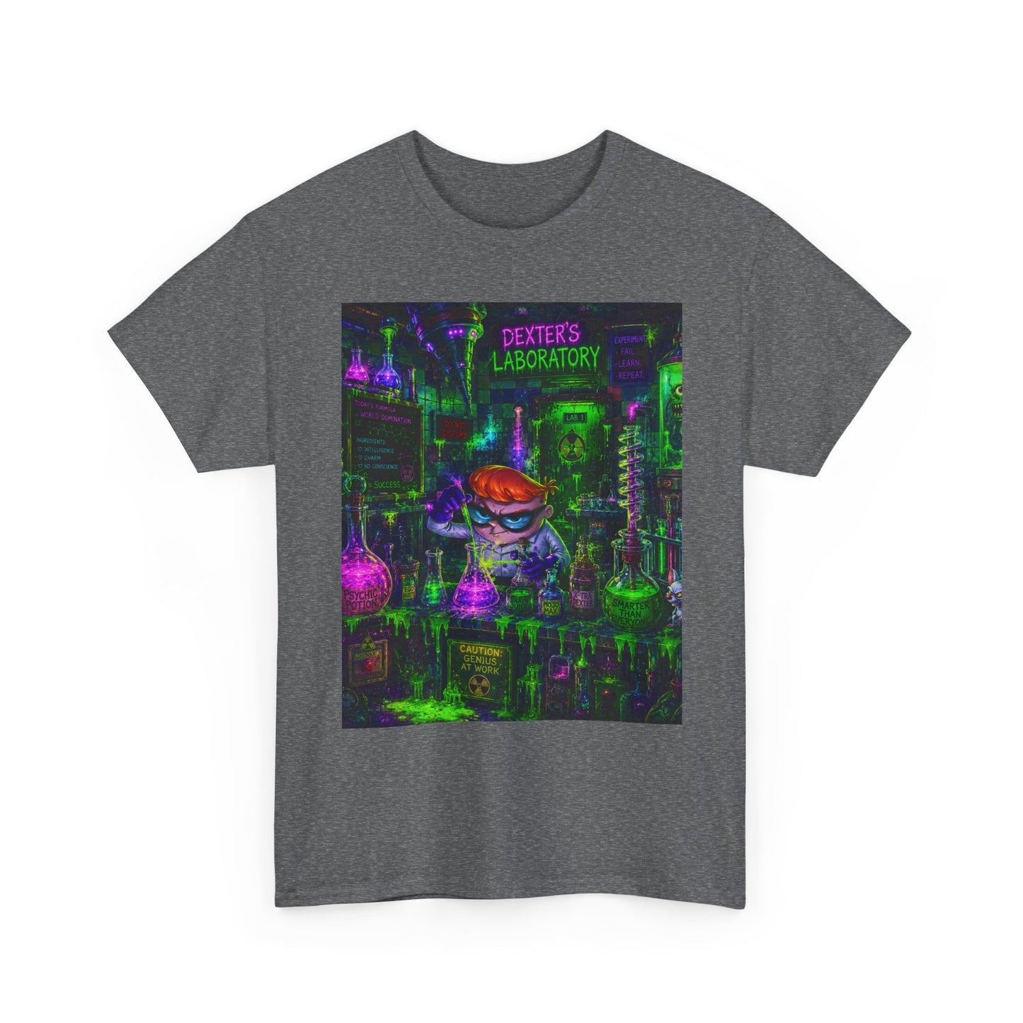 Mad Scientist tee | Lab Art T-Shirt, Neon Vaporwave Skate Lab