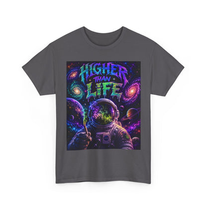 Higher Than Life Astronaut Tee | Psychedelic Space Graphic T-Shirt