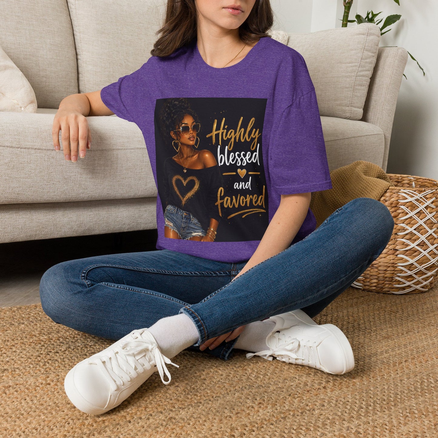Highly Blessed and Favored T-Shirt | Inspirational Afrocentric Design