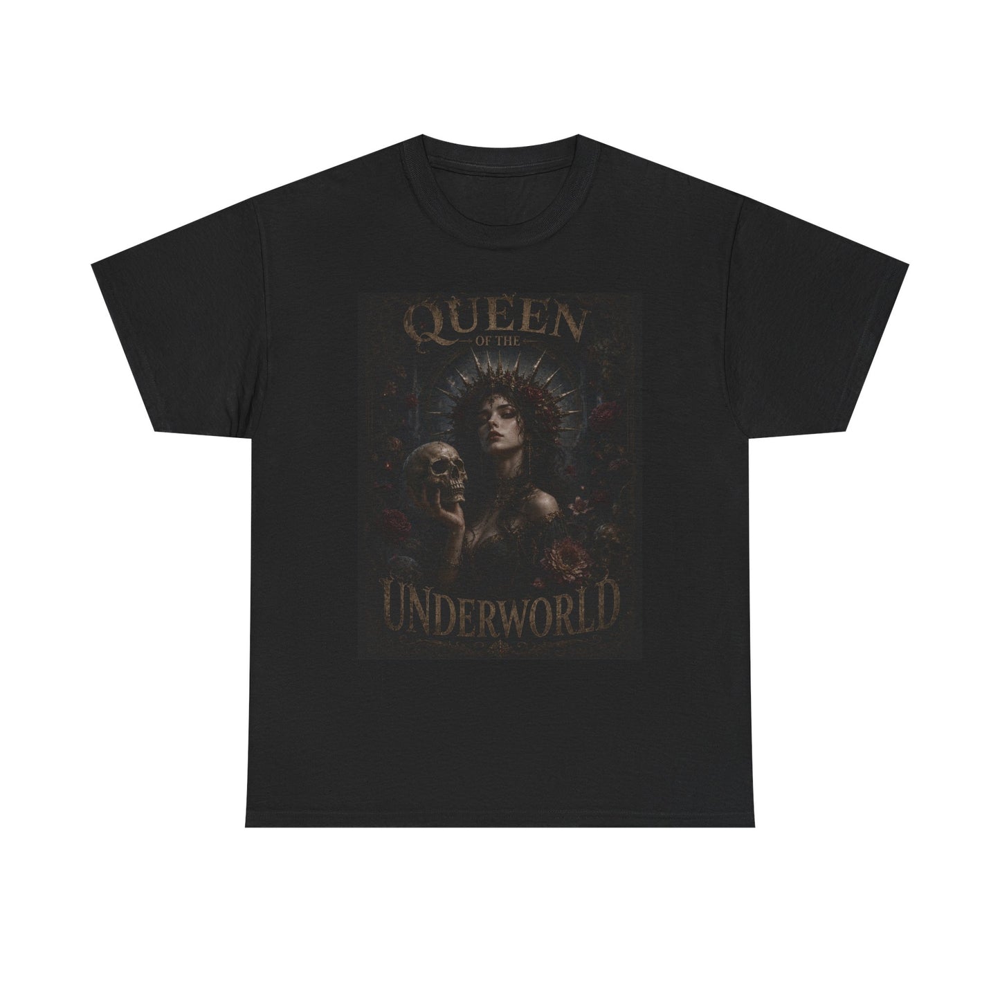 Queen of the Underworld Tee | Dark Gothic Skull Woman