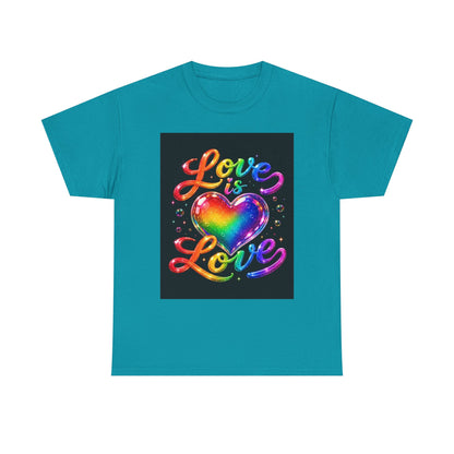 Love Is Love heart rainbow tee | Pride T-Shirt