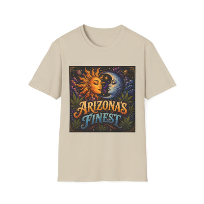 Sun and Moon Arizona's Finest T-Shirt | Celestial Sunface Moonface Tee