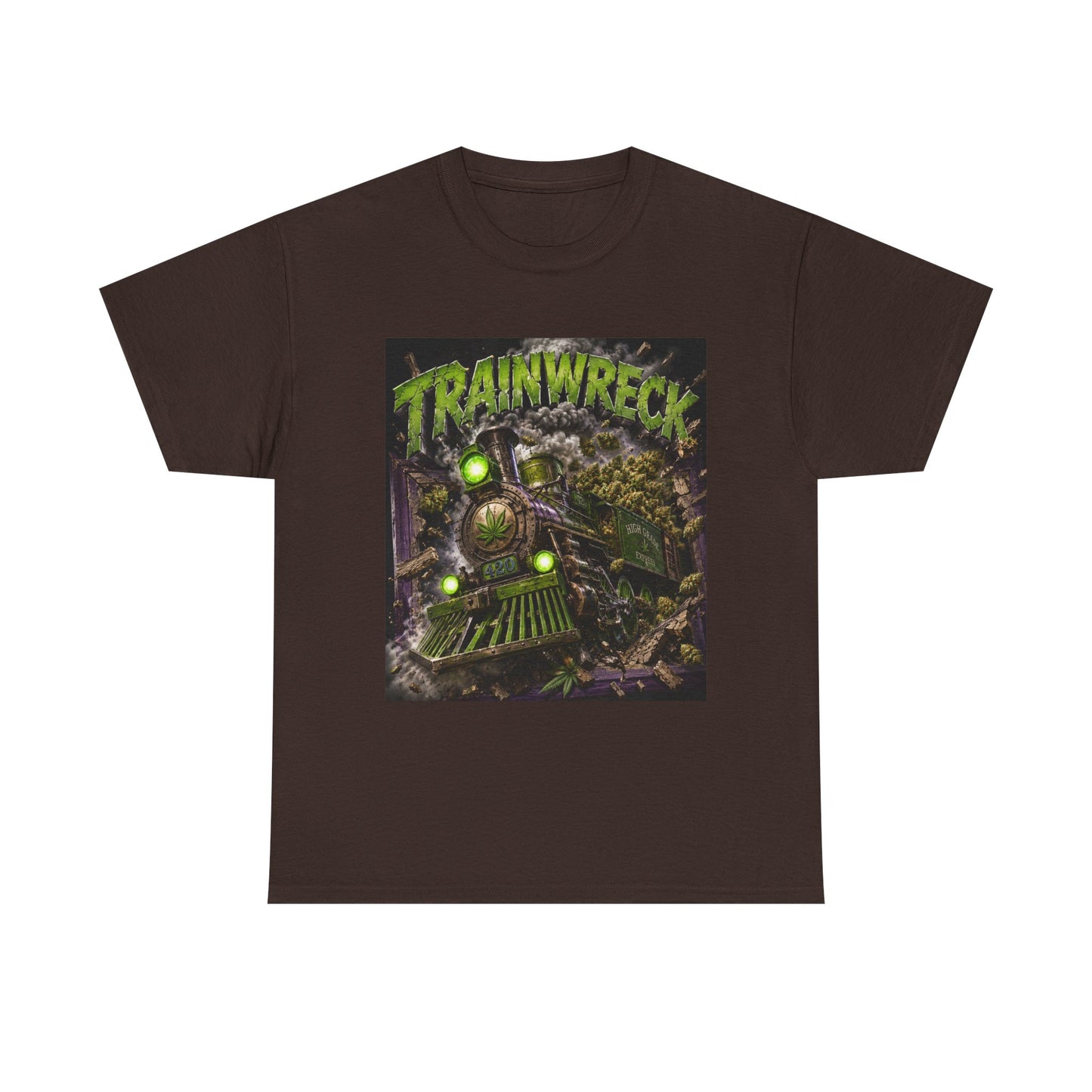 TrainwreckT-Shirt | Grunge Horror Train Graphic