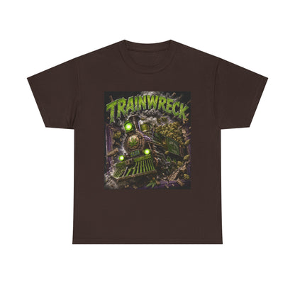 TrainwreckT-Shirt | Grunge Horror Train Graphic