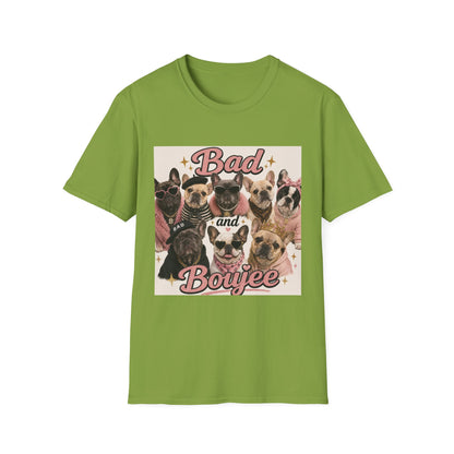 Bad and Boujee Dogs T-Shirt | Cute French Bulldog Pug Portraits