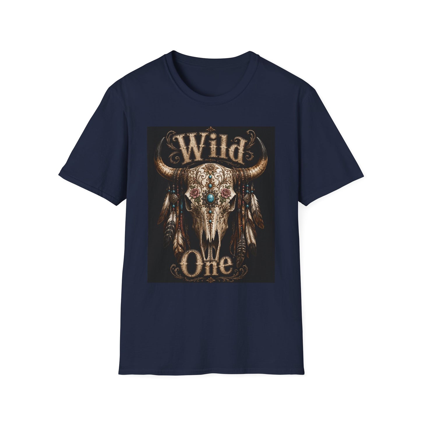 Wild One Skull Tee | Cow Skull Graphic T-Shirt, Boho Western