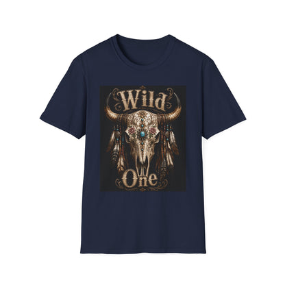 Wild One Skull Tee | Cow Skull Graphic T-Shirt, Boho Western