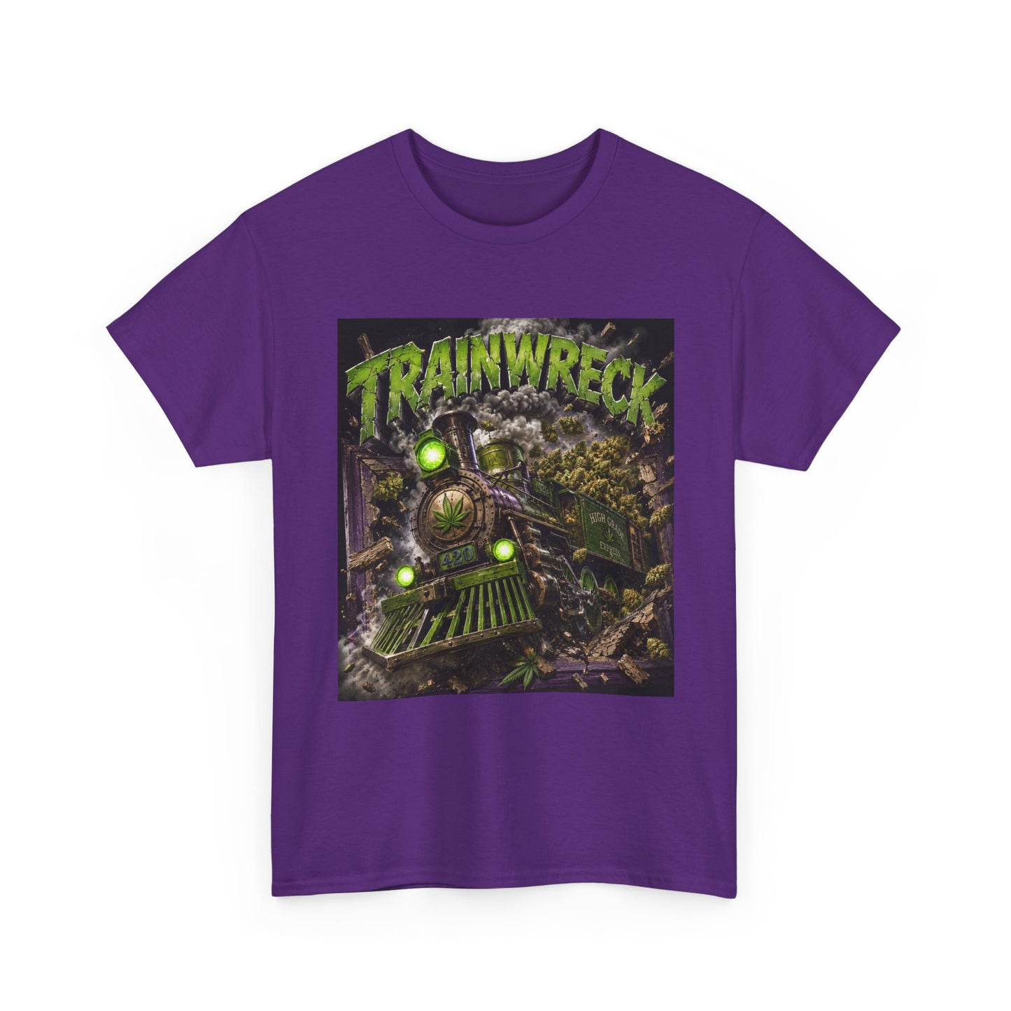 TrainwreckT-Shirt | Grunge Horror Train Graphic